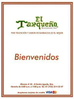 Restaurant-bar El Taxqueño menu