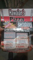 Hawaian's Pizza menu