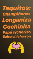 Tlayudas Doña Coquis menu