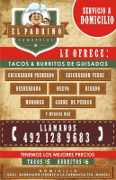 Tacos El Rodo menu