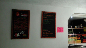 Trancas Burger menu