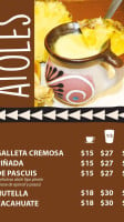 Frijoles Pascuis menu