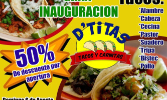 D'titas Tacos Y Carnitas menu