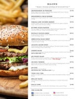 JAX Bar & Grill menu