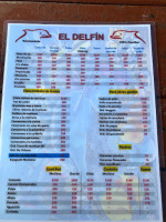 El Delfín menu