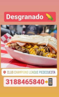 Club Champions League Piedecuesta food