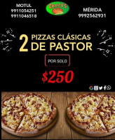 Crazy's Pizza Motul menu