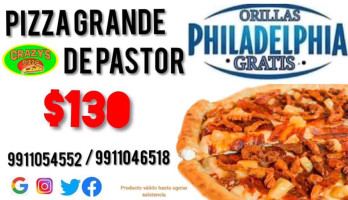 Crazy's Pizza Motul menu