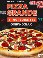 Crazy's Pizza Motul menu