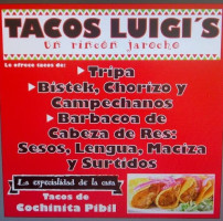 Tacos Luigi 's menu