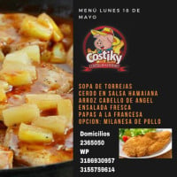 Costiky menu