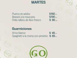 Basilico menu