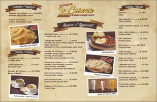 La Casona menu