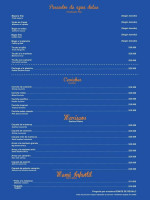 Cabo Azul menu