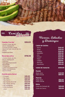 El Forastero menu