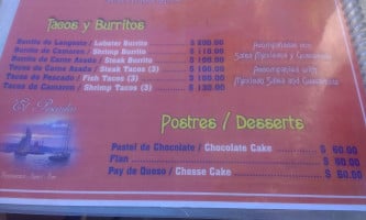 El Pescador menu