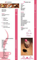 La Vie en Rose menu