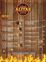 Alitas Leyva menu