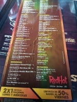 Red Hot Ixtapaluca menu