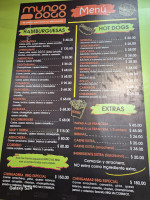 Mundo Dogo menu