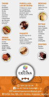 Corrales Báalam Kaan menu