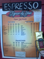 Margherite menu