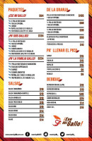 Ese Mi Gallo menu