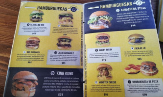Benjie's menu