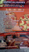 The Krazy Lobster menu
