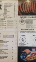Vagón Negro menu
