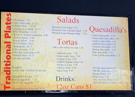 Legazpi menu