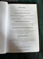 Susanna's menu