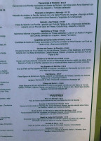 Susanna's menu