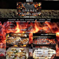 Carnes Asadas Azor menu