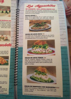 Los Aguachiles menu