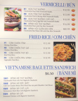 Santa Cecilia menu