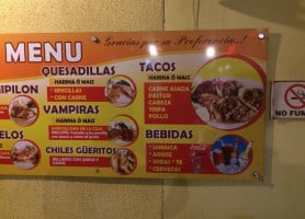 Tacos El Chipilon menu