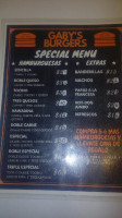 Hamburguesas Gaby menu