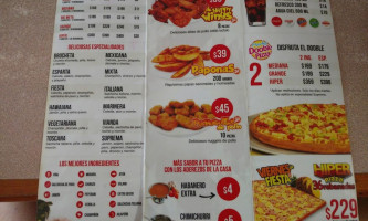 Pizza Happy menu