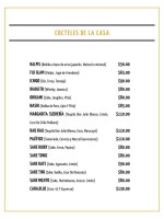 La Terraza Cafe Bar menu