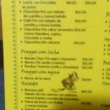 Casa De La Bruja menu