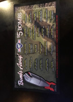 B-17 Bombers Oyster Pub menu