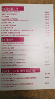 Ahau Restaurant & Beach Grill menu