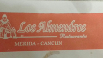 Los Almendros menu