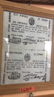 Café Restaurante Museo La época De Oro menu