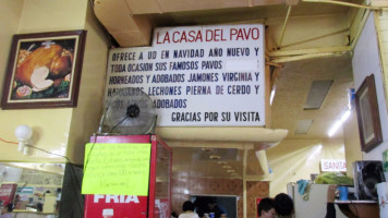 La Casa Del Pavo menu