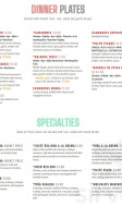 Lupe De Panta menu