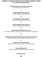 Asador Castellano menu
