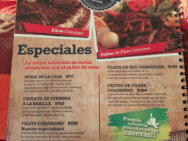 Huerta Colorines Carte