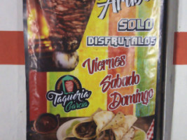 Tacos Y Tortas García menu